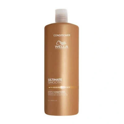 Immagine di Wella Professionals Ultimate Smooth Conditioner Balsamo con Squalano e Omega 9 Ristrutturante per Capelli Secchi, Opachi Crespi (1l)