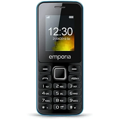 Immagine di Emporia MD212 Telefono Cellulare per Anziani, Volume alto, Dual Sim, Display 1.8&quot; a colori, Bluetooth HSP, Fotocamera, Bluetooth, Black/Blue (Italia)