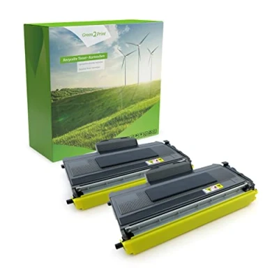 Immagine di Green2Print Toner Set, 2 cartucce 2x 2600 pagine sostituisce Brother TN 2120 per DCP7030, DCP7040, DCP7045N, HL2140, HL2150N, HL2170W, MFC7320, MFC7440N, MFC7840W
