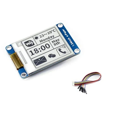 Immagine di IBest 1.54inch E paper Display Module 200x200 Resolution 3.3V/5V Two Color ink epaper Screen for Raspberry Pi/Jetson Nano/Arduino/Nucleo Support Partial Refresh, SPI Interface