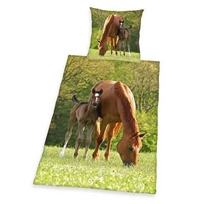 Immagine di Herding Young Collection Set di Biancheria da Letto, Cotone, Multicolore, 135 x 200 cm, 80 cm