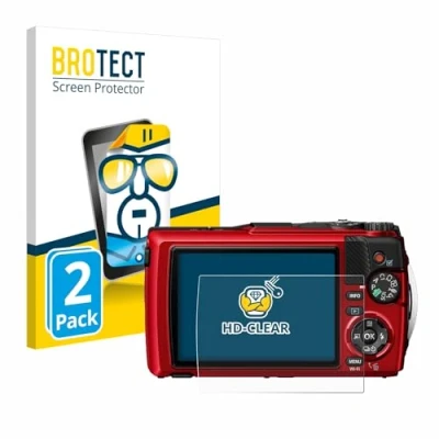 Immagine di brotect Pellicola Protettiva per Olympus OM System Tough TG 7 Protezione Schermo (2 Pezzi) [Trasparente, Anti Impronte]