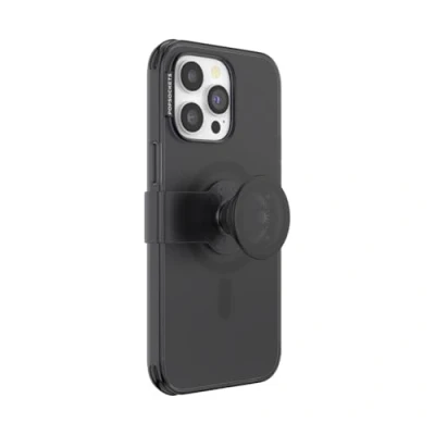 Immagine di PopSockets: PopCase PlantCore per MagSafe Custodia a Base vegetale iPhone 14 PRO Max con Supporto PopGrip Slide Riposizionabile e Impugnatura Top Intercambiabile Black