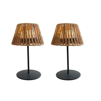 Immagine di Lumisky Set di 2 mini lampade da tavolo LED senza fili bianco dimmerabili TWINS RAFFY H23,5 cm