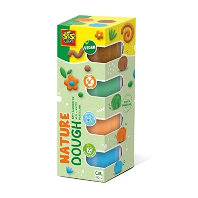 Immagine di SES Creative Knete Plastilina Feel Good Nature (4x90gr), Colore Various, m, 00513