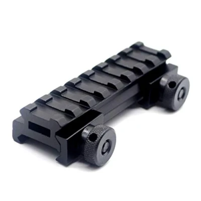 Immagine di TRIROCK See Through Low Profile 8 Slots Picatinny Riser Extension Weaver Dovetail Rail Scope Mount Base Adapter Fits 21mm for Optics