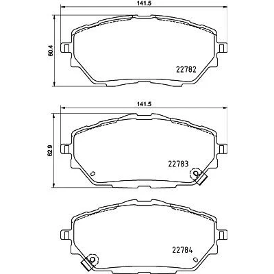Immagine di HELLA 8DB 355 037 761 Kit pastiglie freno con segnalatore acustico usura accessori TOYOTA: C HR, Corolla XII Station Wagon, Hatchback
