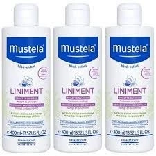 Immagine di Mustela Liniment Confezione da 3 x 400 ml (1 flacone a pompa)