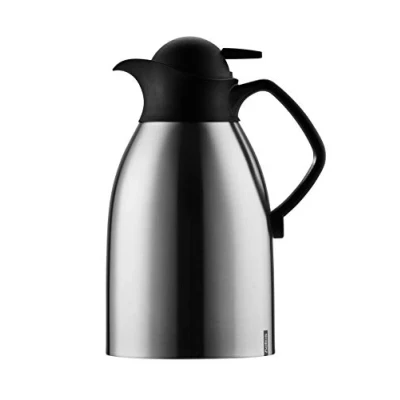 Immagine di Helios Enduro Push caraffa, in Acciaio Inox Opaco, Inossidabile, Stainless Steel Matt, 1,5 l
