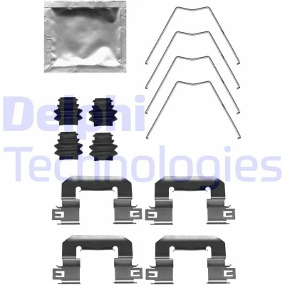 Immagine di Kit di accessori, pastiglie per freni a disco DELPHI LX0711