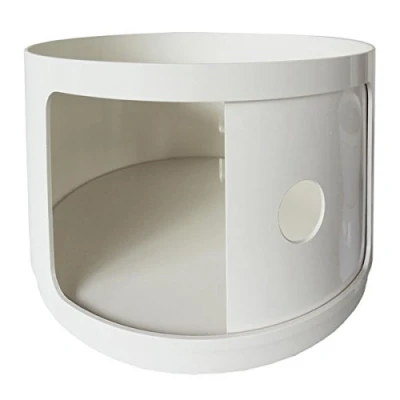 Immagine di Kartell Componibili Contenitore, Elemento tondo, ABS, Bianco, 42 x 38.5 cm, Alto
