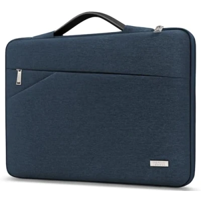 Immagine di TECOOL Custodia PC Portatile 13,3 Pollici per 13 MacBook Air/Pro M1 M2 2022 2012, 14 Pro 2021 2023, 13.6 Air 2022, 13,5 Surface Laptop 5/4 Borsa Sleeve, Blu Denim