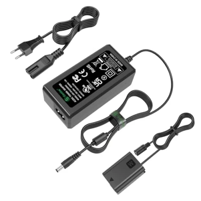 Immagine di Gonine AC PW20 Adattatore di alimentazione CA NP FW50 Kit batteria fittizia per Sony Alpha ZV E10 A7 A7R A7S A7II A7RII A7SII A6500 A6400 A6300 A6100 A6000 A5100 A5000 RX10 II III IV NEX 3 5