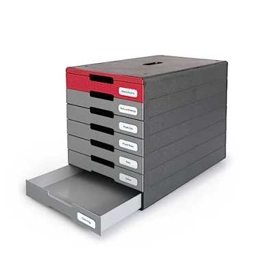 Immagine di Durable IDEALBOX PRO 7 776303 Cassettiera Antracite DIN A4, C4 Numero cassetti: