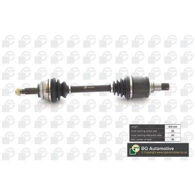Immagine di BGA DS7608L Albero motore / Semiasse Assale anteriore Sx 610