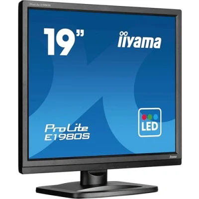Immagine di Iiyama ProLite E1980S B1 Monitor LED ERP D (A G) 48.3 cm (19 pollici) 1280 x 1024 Pixel 5:4 3 ms HDMI ™, DisplayPort TN LCD