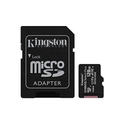 Immagine di Kingston Canvas Select Plus microSDXC 128GB + SD Adattatore