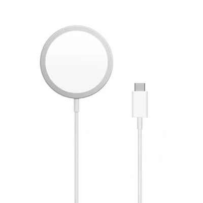 Immagine di Caricatore magnetico wireless bianco a ricarica rapida 15 W Design elegante ed efficiente