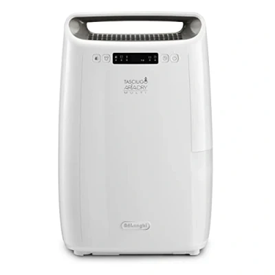 Immagine di De&#039;Longhi Tasciugo AriaDry Multi Deumidificatore DEXD214RF, Portatile con Filtrazione a 3 Azioni, Funzione Asciugatura, Umidificazione 14L/Giorno, R290, Serbatoio Removibile, Bianco