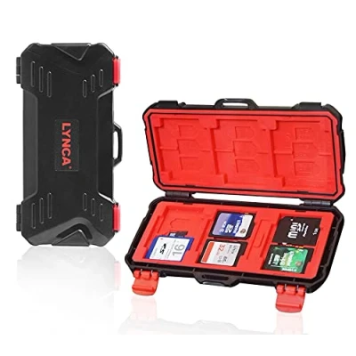 Immagine di Lynca memory card rigida protettiva, supporto TF/SD/micro SD/Xqd/CF Storage box Protector case impermeabile promozione valigetta large