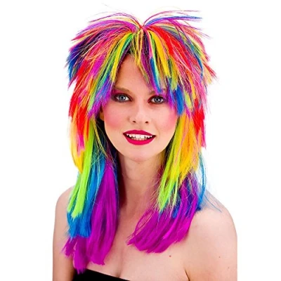 Immagine di Multicolore unisex 80&#039;s di Retro parrucca