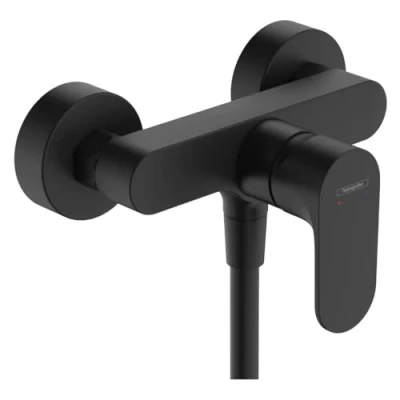 Immagine di hansgrohe Rebris S miscelatore monocomando per doccia esterno, rubinetto a 1 funzione, nero opaco