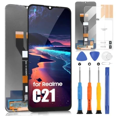 Immagine di LCD Display per Oppo Realme C21 RMX3201/Realme C20 RMX3061 RMX3063/Realme C11 2021 RMX3231 6,5&quot; Schermo Digitizer Touch Sostituzione Assembly con Strumenti