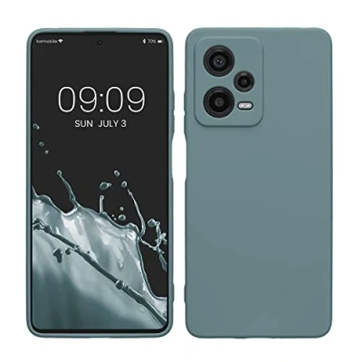 Immagine di kwmobile Custodia Compatibile con Xiaomi Redmi Note 12 Pro 5G Cover Back Case per Smartphone in Silicone TPU Protezione Gommata artic night