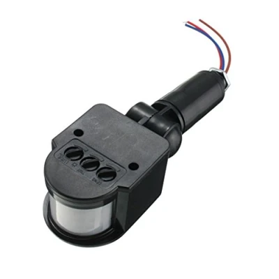 Immagine di 12m Pir Di Movimento A Infrarossi Muro Rivelatore Del Sensore Ha Condotto La Luce Esterna Rf DC12V BLK