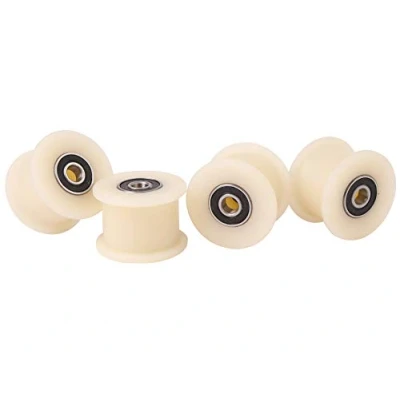 Immagine di 4 cinghie in nylon 45 mm diametro 25 scanalatura 8 cuscinetti lavorati con precisione nell&#039;UE (45 8)