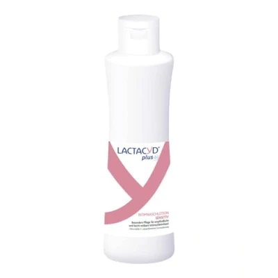 Immagine di Lactacyd® Plus Sensitiv, lozione per lavaggio intimo, con pH regolato, acido L lattico naturale e glicerina, mucosa intima sensibile, clinicamente testato confermato, 250 ml
