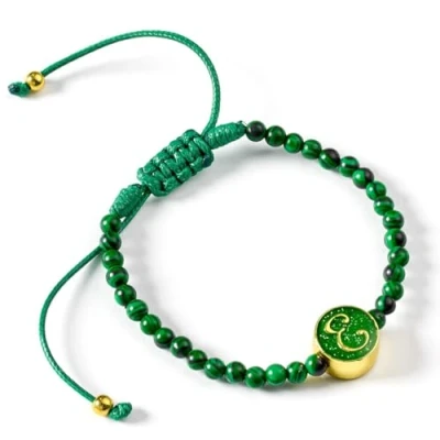 Immagine di WICKED Elphaba Braccialetto dell&#039;amicizia in malachite, colore: Verde, Misura unica, Lega di zinco: 93% zinco + 3% rame 4% alluminio/quarzo, Nessuna pietra preziosa