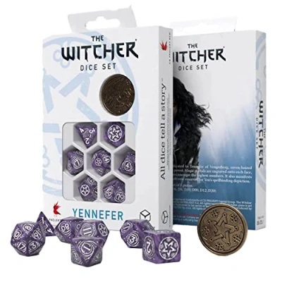 Immagine di Q Workshop WYE1B The Witcher Dice Set: Yennefer Lilac and Gooseberries (7), 295 x 85 mm
