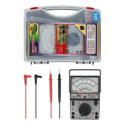 Immagine di Multimetro analogico MF47 a puntatore AC/DC di corrente Tester capacità resistenza tensione Test continuo del cicalino diodi