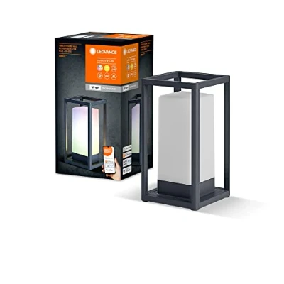 Immagine di LEDVANCE SMART+ MAXI lampada da tavolo esterno WiFi, 5W, 310lm, nera, luce bianca calda (3000K) e 16 milioni di colori, a batteria, portatile, controllo app, compatibile con Amazon, Google, ecc.