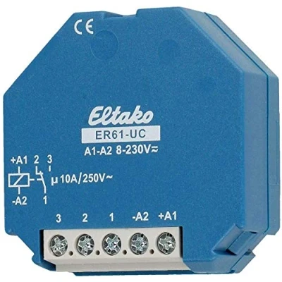 Immagine di Eltako ER61 UC Relè di commutazione Tensione nom.: 230 V Corrente commut. max.: 10 A 1 scambio pz.