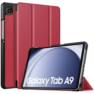 Immagine di TiMOVO Custodia Protettiva Compatibile con Samsung Galaxy Tab A9 8.7&quot; 2023, Sottile e Leggero, Cover a Guscio Posteriore Rigido per SM X110/X115/X117, Vino Rosso
