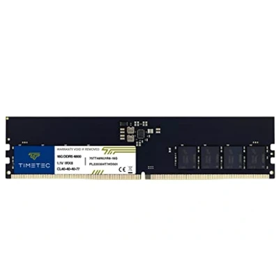 Immagine di Timetec 16GB DDR5 4800MHz PC5 38400 Unbuffered Non ECC 1.1V CL40 1Rx8 Single Rank 288 Pin UDIMM Memoria del Desktop Modulo RAM Aggiornamento