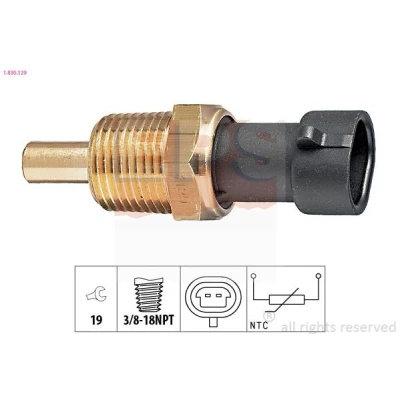 Immagine di EPS 1.830.129 Sensore Temperatura Olio 3/8 18NPT Made in Italy OE Equivalent LANCIA: DELTA 1, OPEL: Corsa C Hatchback, Meriva A