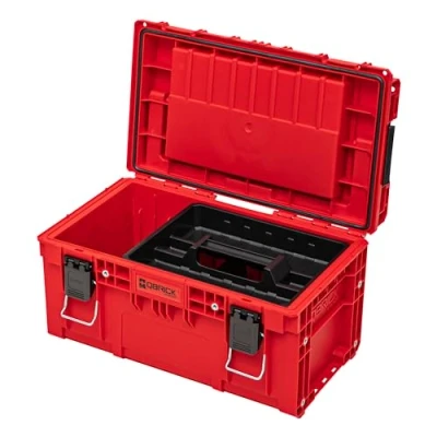 Immagine di QBRICK SYSTEM Cassetta Attrezzi Vuota Porta PRIME RED Ultra HD Rosso 570 x 340 295 mm