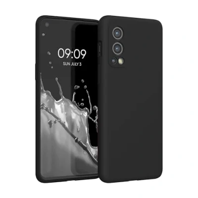 Immagine di kwmobile Cover per OnePlus Nord 2 5G Custodia Back Case Smartphone in Silicone TPU Protezione Gommata nero matt