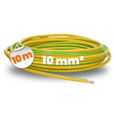 Immagine di 10 m Lapp 4520005 H07V K mm² verde/giallo I cavo di messa a terra flessibile PVC Single Core Stranded cablaggio