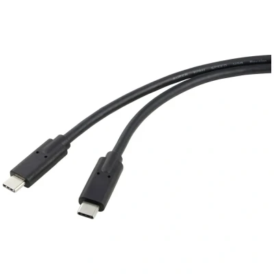 Immagine di Renkforce Cavo USB C USB4™ Spina C®, C® 1.00 m Nero doppia schermatura RF 5241746