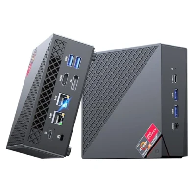 Immagine di NiPoGi AM06PRO Mini PC,АMD Ryzen 7 5800U (Meglio di 5700U/5560U, 8C/16T, Fino a 4,4 GHz),16GB DDR4 512GB M.2 SSD Computer WIFI 6/Dual LAN,Supporto 4K@60Hz DP+HDMI+Type C Micro Gaming PC