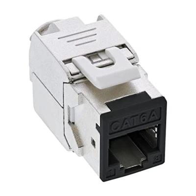 Immagine di InLine® Keystone Confezione da 8 prese RJ45, schermate, Cat.6A, colore: Nero