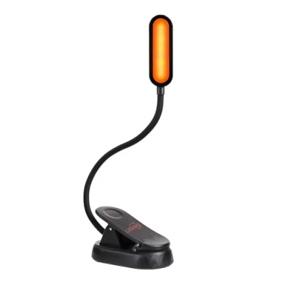 Immagine di Lampada da Lettura, Clip Ricaricabile con 4 LED 3 livello di luminosità, Luce Libro Pinza per Lettori Notte, E Reader, Bambino, Kindle, Studio, Letto, Viaggi, Tablet, (luce calda)