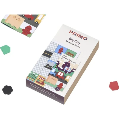 Immagine di Primo Toys MINT Robotics kit espansione Cubetto Coding avventure Großstadt Dschungel