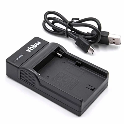Immagine di vhbw Caricabatterie compatibile con Fotocamera Videocamera DSLR Sony Alpha A580L, A580Y, A700, A700K, A700P, A700Z, A850, A850Q, A900, ILCA 68, SLT A68