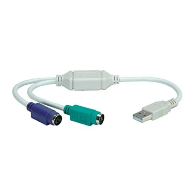 Immagine di Value Computer Cavo adattatore [1x Spina A USB 2.0 2x Presa PS/2] 0.30 m