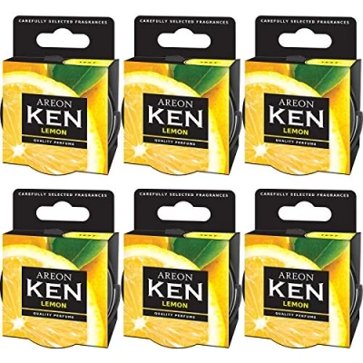 Immagine di Areon Ken Deodorante Auto Limone Agrumi Tropical Ambiente Profumatore Contenitore Scatola Originale Profumo Interni Casa 3D ( Lemon Confezione x 1 )